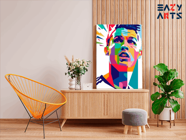 Cristiano Ronaldo WPAP Style Paint by Numbers Kit - Image 2