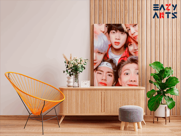 BTS Selfie Squad Paint by Numbers Kit - Image 2