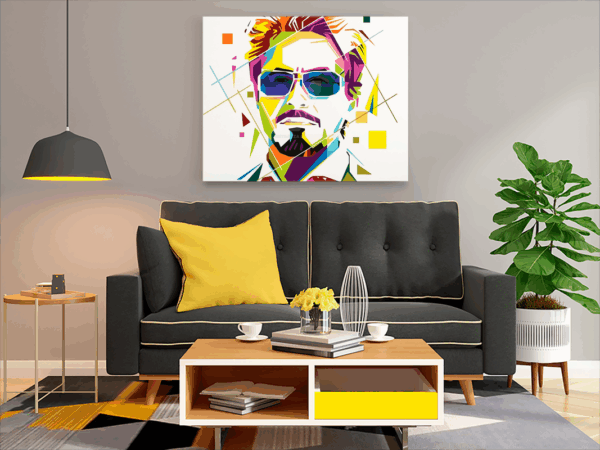 Iron Man Inspired WPAP Paint by Numbers Kit - Image 2