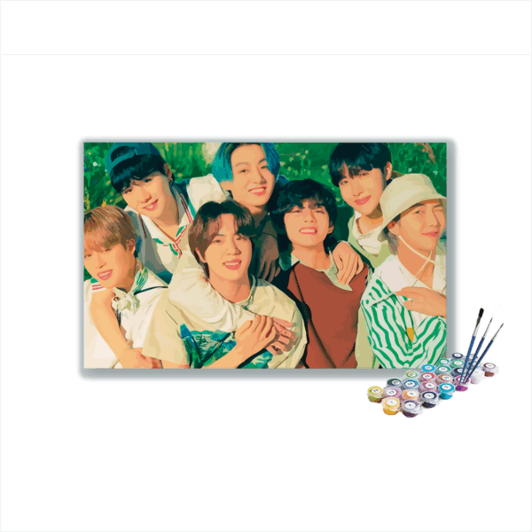 BTS 7 Members Paint by Numbers Kit