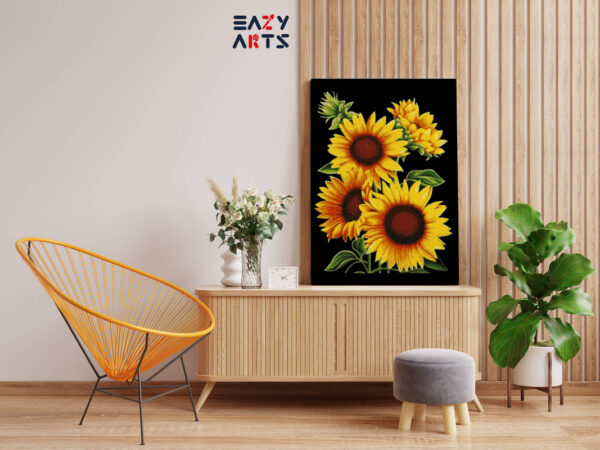 Bunch of Sunflowers Paint By Numbers kit - Image 2