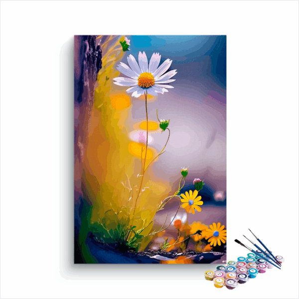 Golden Glow: Daisy at Dawn Paint by Numbers Kit