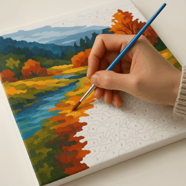 Floating Island Cottage Paint by Numbers Kit - Image 5