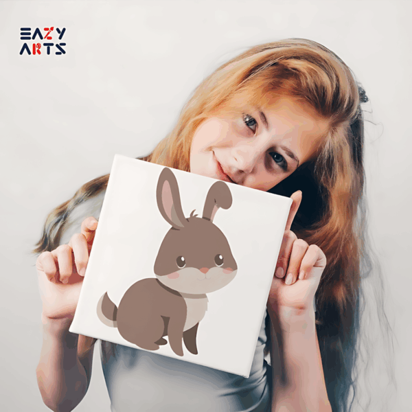 Bunny Sitting Paint By Numbers Kit For Kids - Image 2