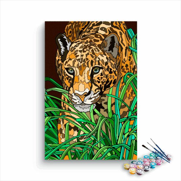 Cheetah Paint By Numbers Kit For Kids