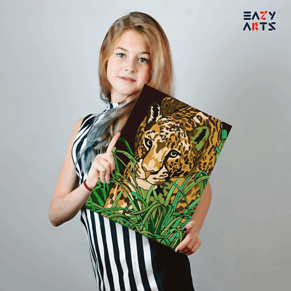 Cheetah Paint By Numbers Kit For Kids - Image 2