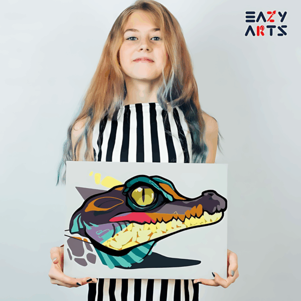Crocodile Paint By Numbers Kit For Kids - Image 2