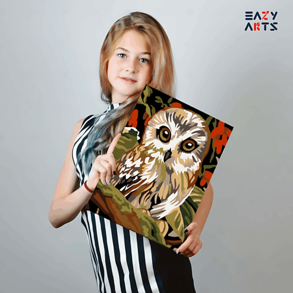 Owl Paint By Numbers Kit For Kids - Image 2