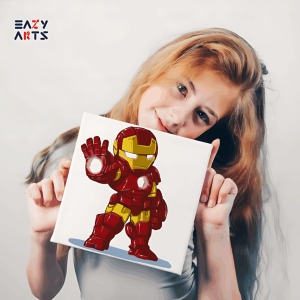 Ironman Standing Paint By Numbers Kit For Kids - Image 2