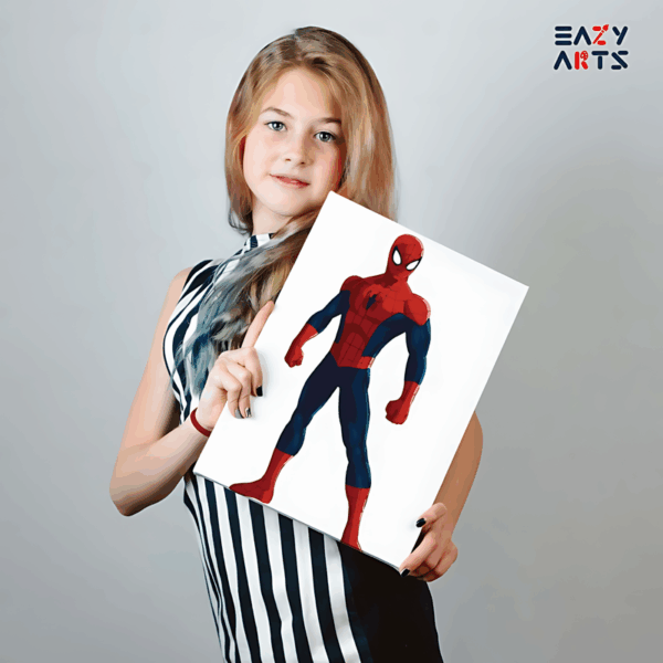 Spiderman Standing Paint By Numbers Kit For Kids - Image 2