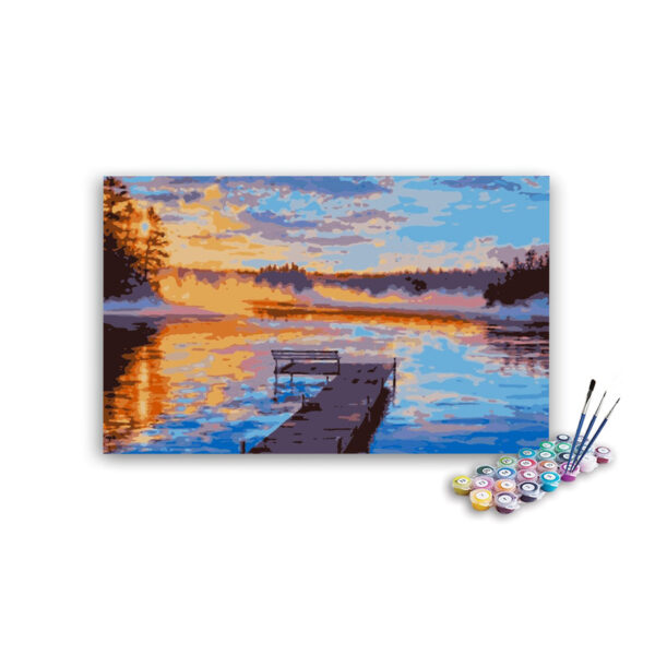Sunset at Port Paint By Numbers kit