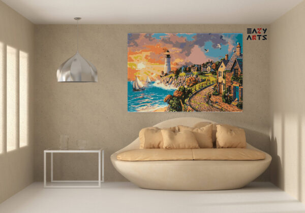 City on The Beach Paint By Numbers kit - Image 2