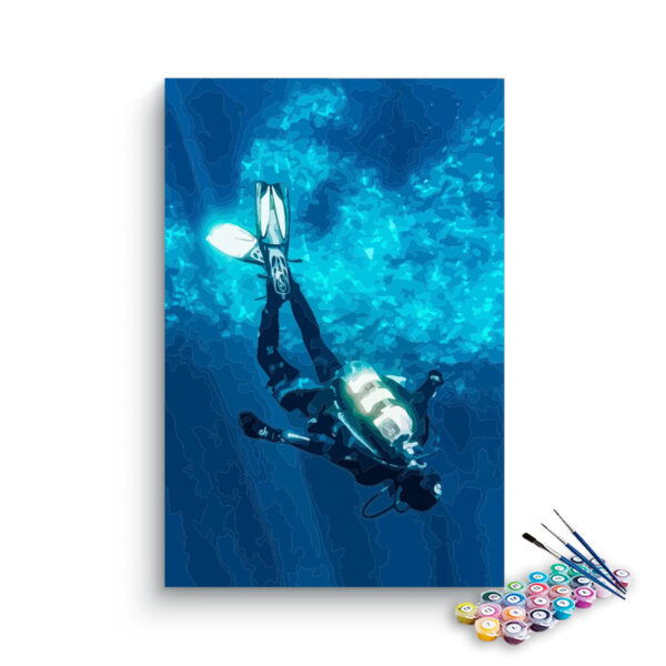 Deep Sea Diving Adventure Paint by Numbers Kit