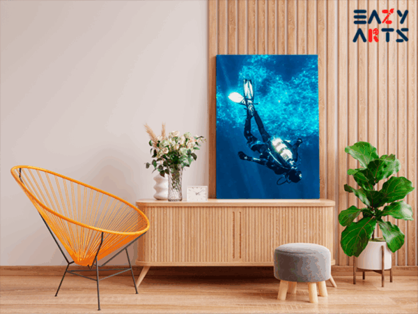 Deep Sea Diving Adventure Paint by Numbers Kit - Image 2
