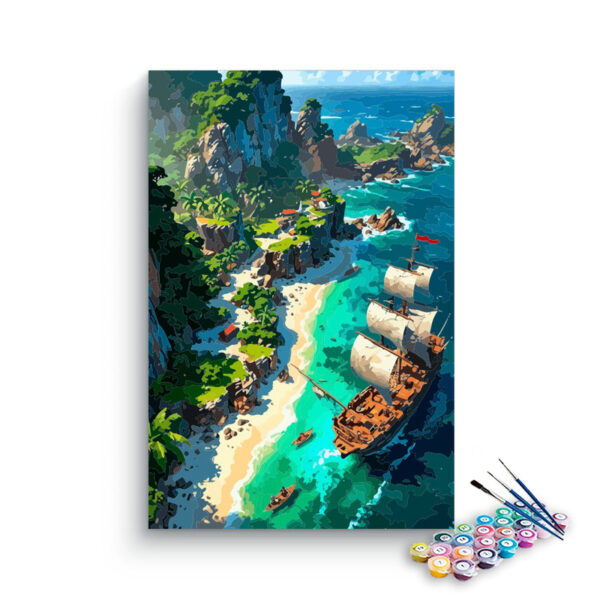 Pirate Cove Adventure Paint by Numbers Kit