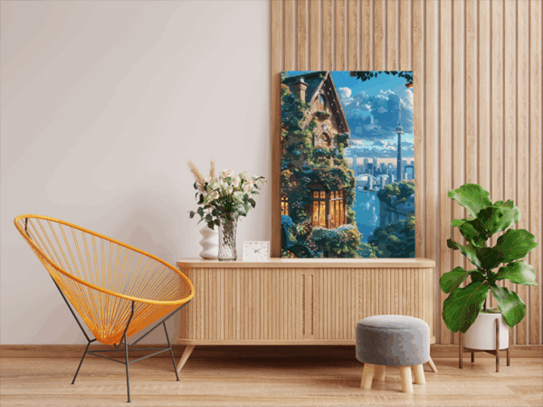 City Oasis: Urban Nature Retreat Paint by Numbers Kit - Image 2