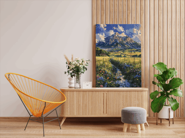 Mountain Valley Paint by Numbers Kit - Image 2