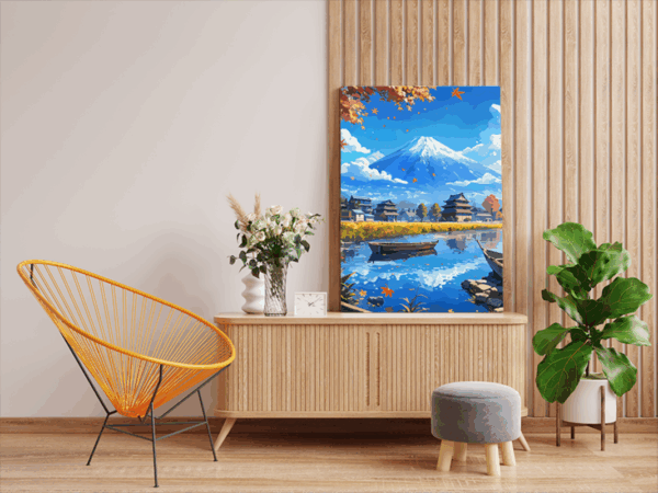 Mount Fuji Serenity Paint by Numbers Kit - Image 2