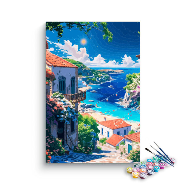 Mediterranean Paradise Paint by Numbers Kit
