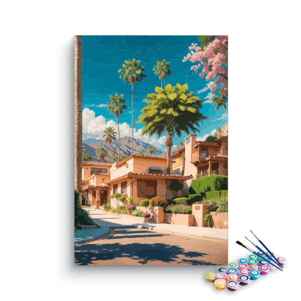 Palm Paradise Street Paint by Numbers Kit