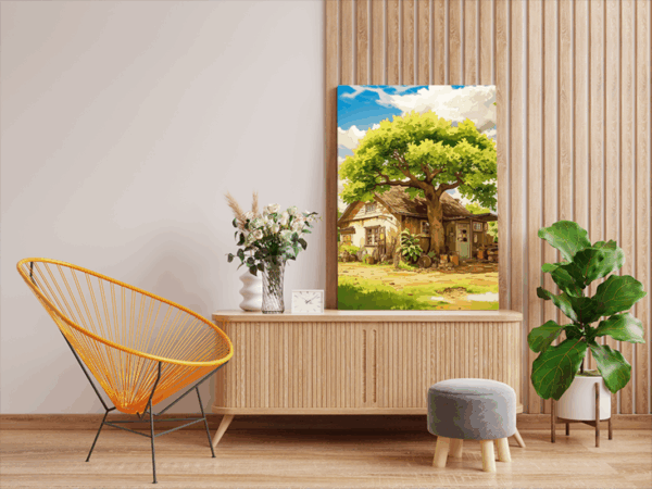 Rustic Cottage Retreat Paint by Numbers Kit - Image 2