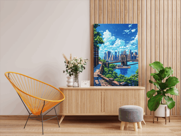 Skyline Stroll Paint by Numbers Kit - Image 2
