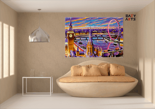 London Cityscape Paint by Numbers Kit - Image 2