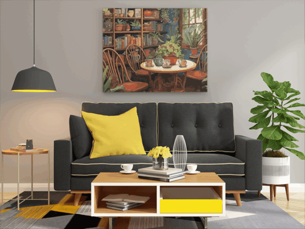 Cozy Indoor Garden Paint by Numbers Kit - Image 2