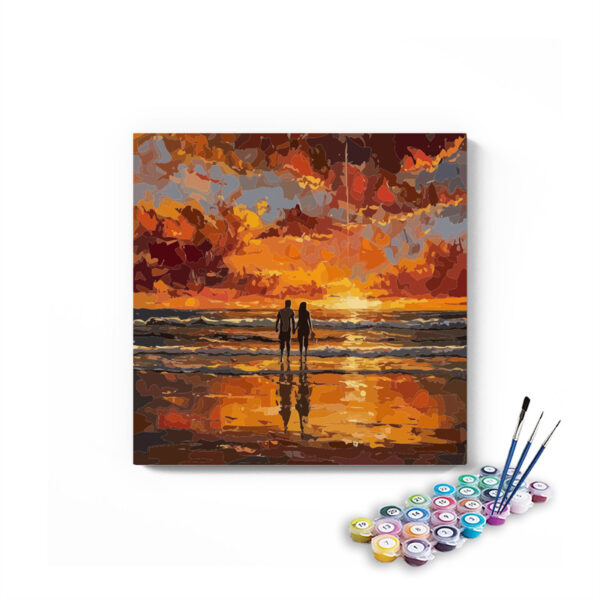 Romantic Sunset Beach Paint by Numbers Kit