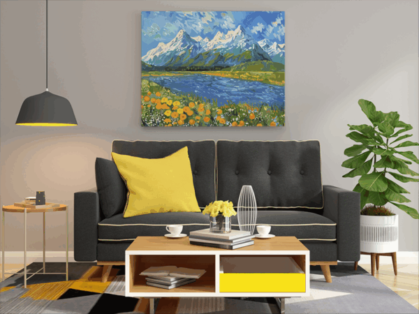 Alpine Blossom Paint by Numbers Kit - Image 2