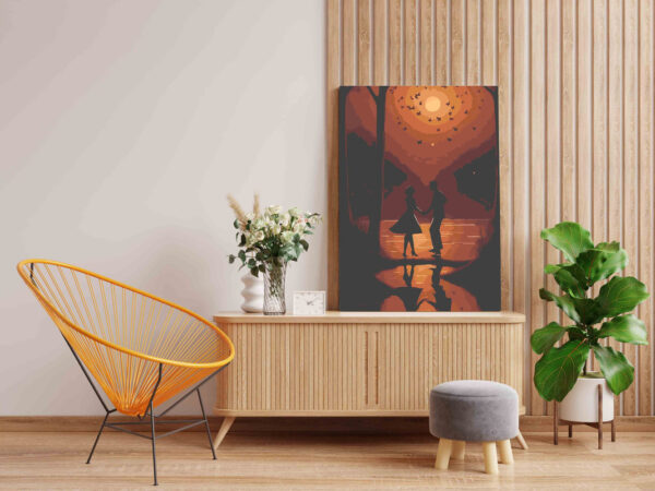 Romantic Sunset Dance Paint by Number Kit - Image 2