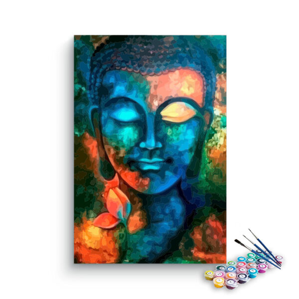 Lord Buddha Abstract Paint By Numbers kit