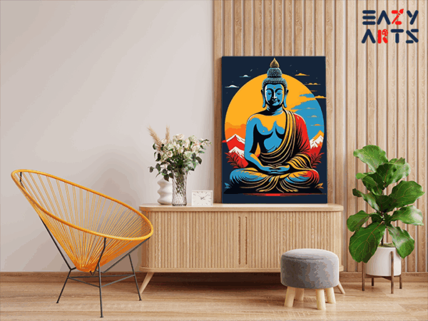 Zen Serenity: Enlightened Buddha Paint by Numbers Kit - Image 2
