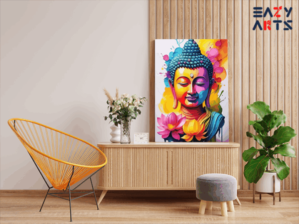 Vibrant Enlightenment: Buddha Paint by Numbers Kit - Image 2