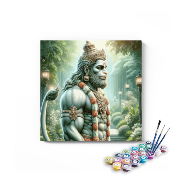 Divine Strength: Lord Hanuman - Paint by Numbers Kit