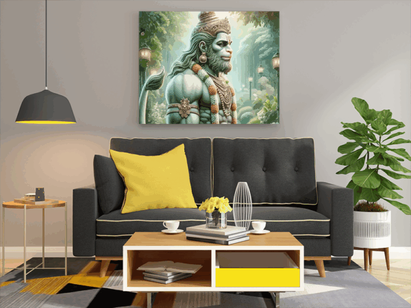 Divine Strength: Lord Hanuman - Paint by Numbers Kit - Image 2