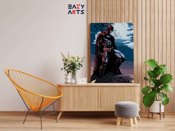 Batman & Moon Paint By Numbers kit - Image 2