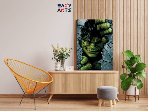 Hulk Tearing Wall Paint By Numbers kit - Image 2
