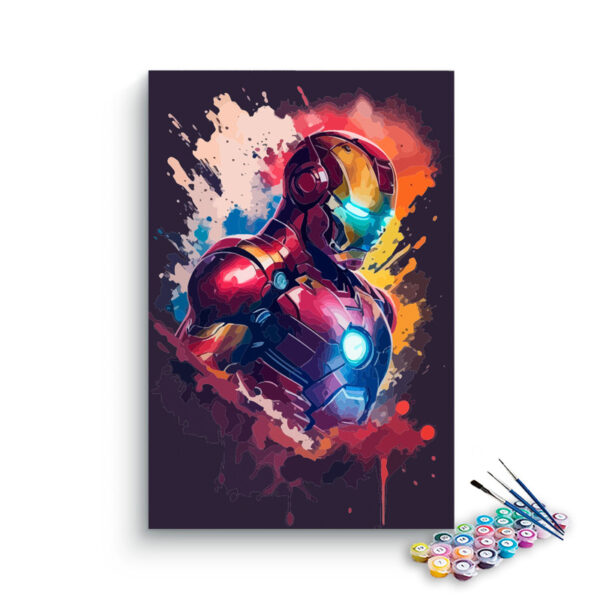 Ironman Armor Burst Paint by Numbers Kit