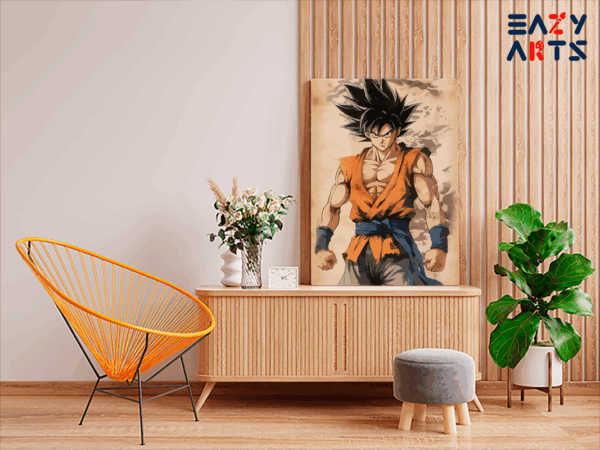 Goku Warrior Stance Paint by Numbers Kit - Image 2