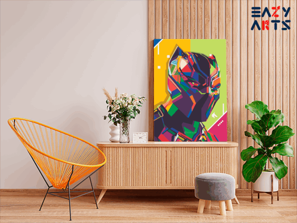 Black Panther WPAP Paint by Numbers Kit - Image 2