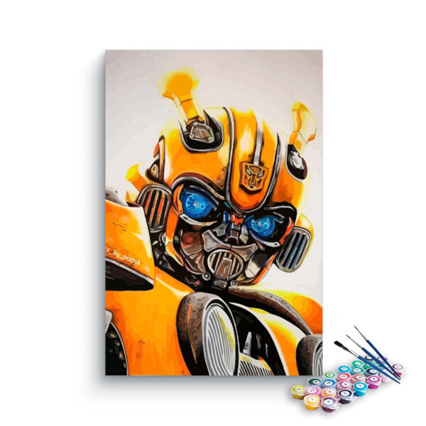 Bummblebee Transformer Paint by Numbers Kit