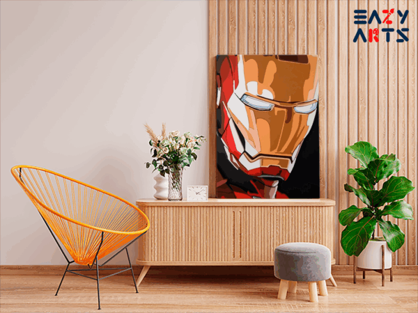 Iron Man Close-Up Paint by Numbers Kit - Image 2