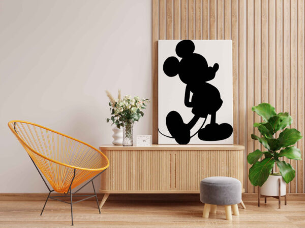 Mickey Mouse Silhouette Glow in the Dark Painting Kit – DIY Cartoon Canvas for Kids | Eazy Arts - Image 2