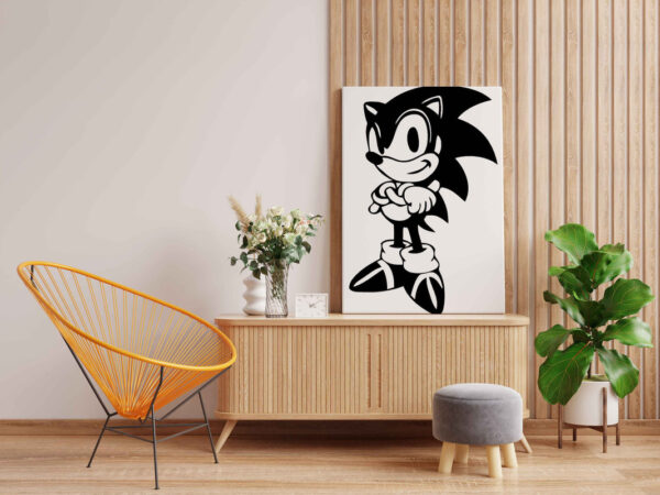 Sonic Glow in the Dark Painting Kit – DIY Canvas Art for Kids & Fans | Eazy Arts - Image 2