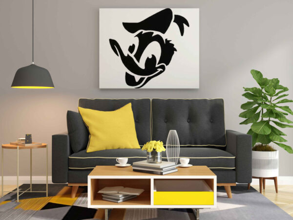 Donald Duck Glow in the Dark Painting Kit – Iconic Cartoon Character DIY Canvas Art | Eazy Arts - Image 2