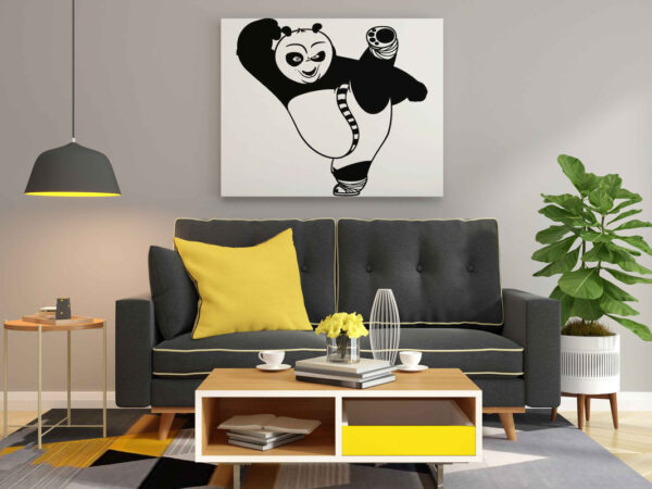 Kung Fu Panda Glow in the Dark Painting Kit – DIY Canvas Art for Kids & Adults | Eazy Arts - Image 2