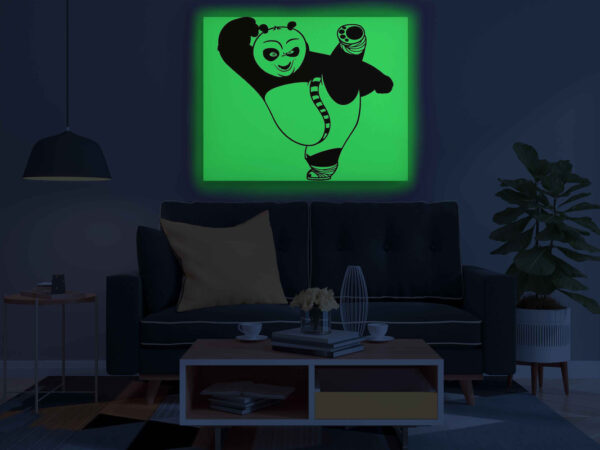 Kung Fu Panda Glow in the Dark Painting Kit – DIY Canvas Art for Kids & Adults | Eazy Arts - Image 3
