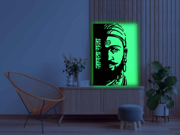 Chhatrapati Shivaji Maharaj Glow in the Dark Painting Kit – DIY Janata Raja Wall Art | Eazy Arts - Image 3