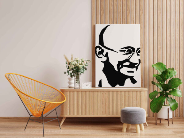 Mahatma Gandhi Glow in the Dark Painting Kit – DIY Inspirational Freedom Leader Wall Art | Eazy Arts - Image 2